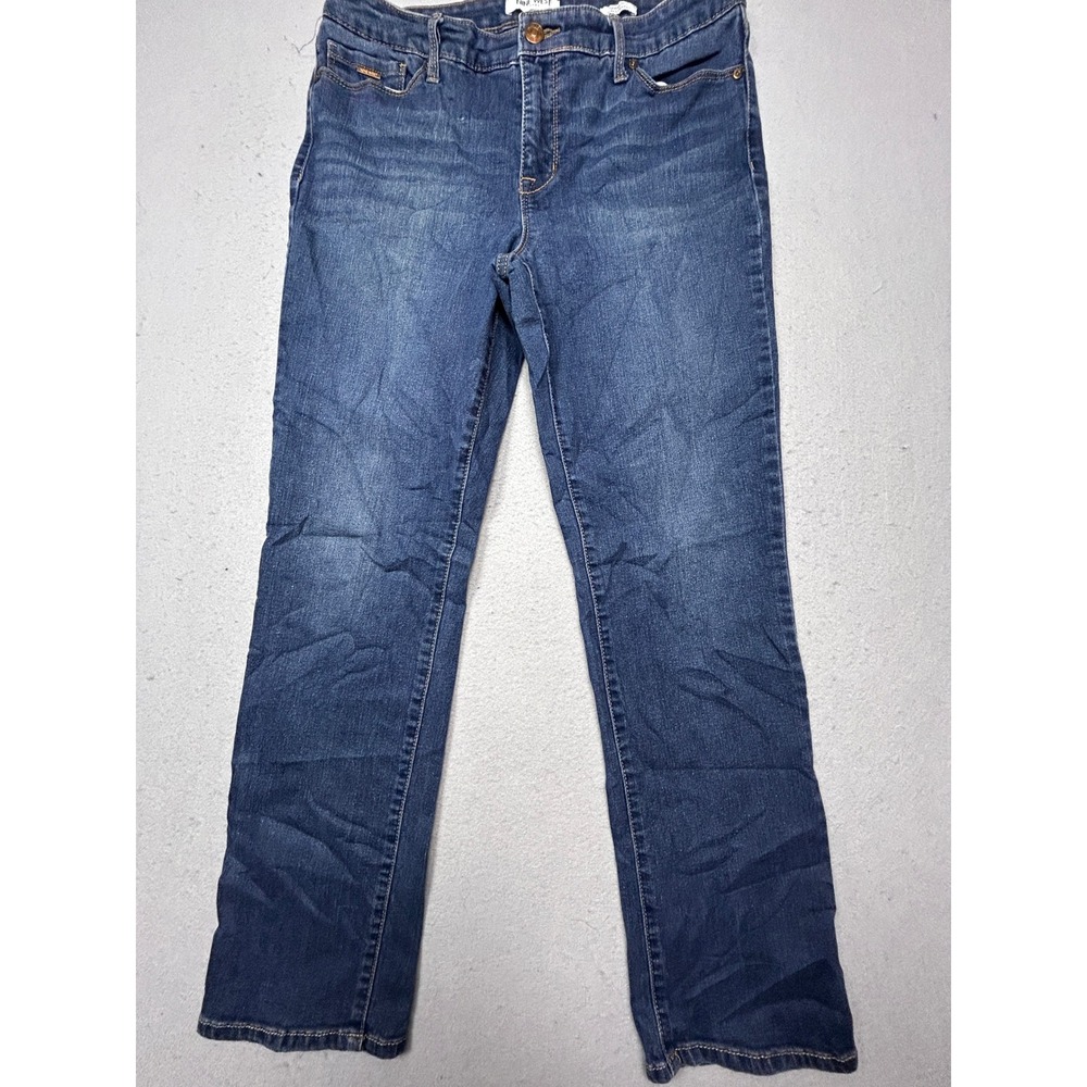 Nine West Gramercy Slim Straight Denim Blue Jeans 10 W32 Womens